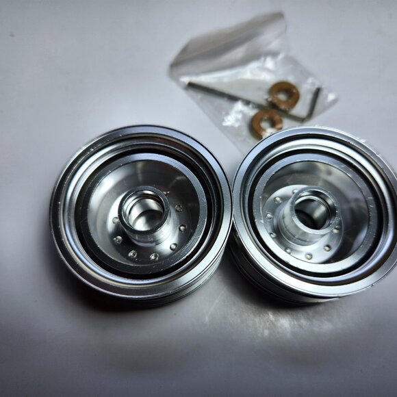 Grand Hauler RC Alloy Front Rims 1/14 scale CNC 1 Pair NEW - Picture 5 of 6